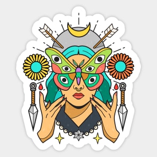 Moth Queen Sticker